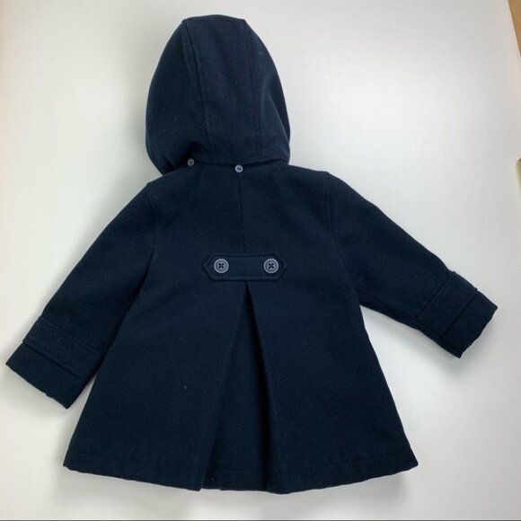 Toddler Girl Mexx Navy  Pea Coat 18M - Picture 3 of 11